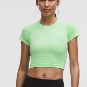 NWT Lululemon Swiftly Tech Cropped Short-Sleeve Shirt 2.0